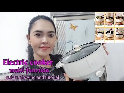 Multi-electric cooker with steamer | quick unboxing and tutorial