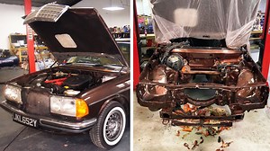 1983 Mercedes W123 Restoration | Bodywork & Engine Bay Respray