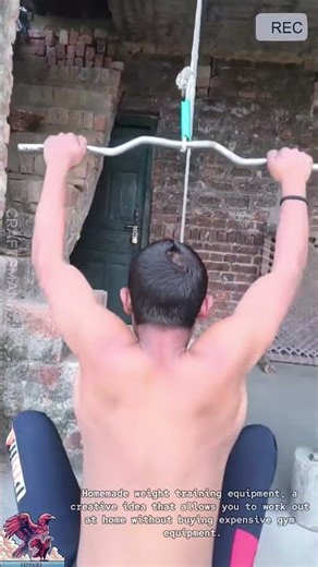 Homemade Gym Weight Training Tool #video #viral #creative #technology #machine