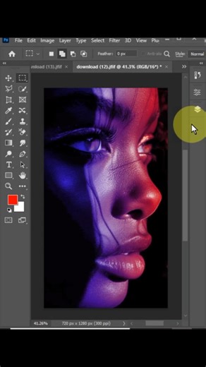 Colour Effect in Adobe Photoshop #photoshop #shorts