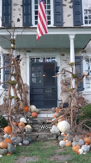 Homeworthy on Instagram: "This fall, Hillside Farm comes alive with seasonal charm. 🎃🍂 Ruth McKeaney (@hungryforhome) welcomes us back for a heartwarming visit, where her front porch is transformed into a whimsical pumpkin tumble by her friend Leslie (@gingagirl) and @shopterrain. Inside, the kitchen is a celebration of autumn flavors, from a fragrant apple cake to a rustic apple crostata. Watch Ruth’s fall episode on HOMEWORTHY.COM!! #homeworthy #home #fall #falldecor #fallstyle #fallrecipes"