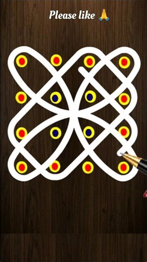 4 to 4 dots kolam for beginners #rangoli