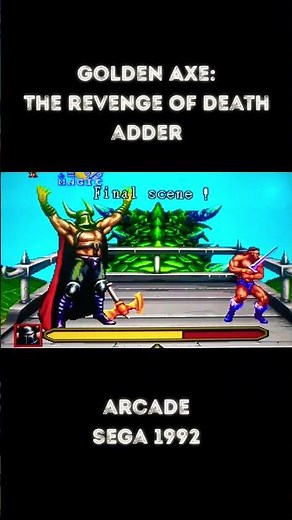 Golden Axe The Revenge Of Death Adder - Arcade Sega 1992