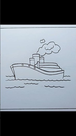 Ship drawing easy | How to draw ship step by step |