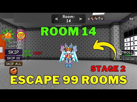 How To Complete Room 14 in Roblox Escape 99 Rooms | Stage 2