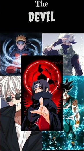 In the anime the Devil 😈😈😈 #ITACHI