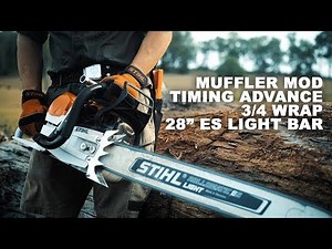 STIHL MS 462 Muffler Mod & Timing Advance 💥