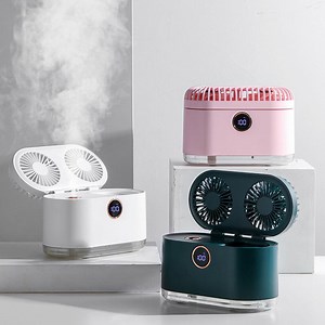 [Hot Item] Digital Display Ice Water Cooler Rechargeable Desktop Mini Air Conditioner Fan