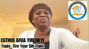 1K views · 17 reactions | Another powerful inspirational message from Esther Afua Yirenkyi. TIE YOUR SLIT TIGHT Enjoy and please share, God bless you.  https://youtu.be/zXocW31c2Bg | Highlife Radio | Facebook