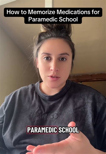 How to memorize medications for paramedic school #emt #paramedic #firefighter #paramedicschool #studytips