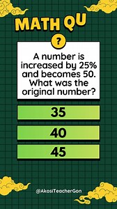11K views · 46 reactions | Show your solution. Comment your answer! #mathchallenge #basicmath #mathematics #teachergon #math #mathreview #mathquiz | Ako si Teacher Gon | Facebook