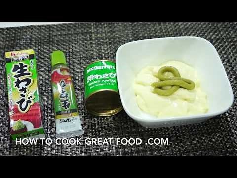 Wasabi Mayo - Recipes with Wasabi - Mayonnaise - Wasabi powder Paste