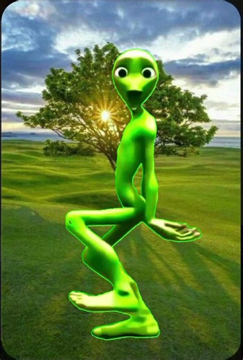 The Mysterious Green Alien Has Arrived! 👽🛸