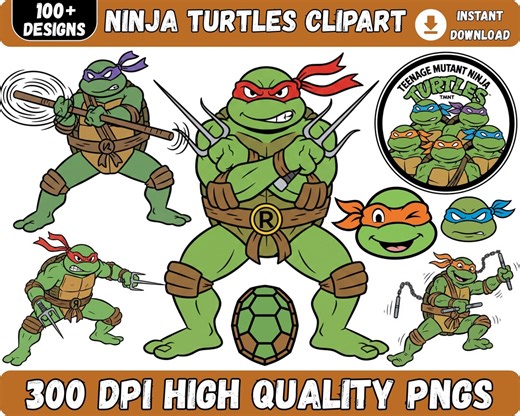 100+ Ninja Turtles Png Bundle, Ninja Turtles PNG Clipart Bundle, Ninja Turtles Layered Png Bundle, Instant Digital Download, Sublimation - Etsy Canada