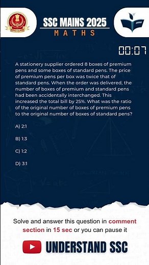 SSC MOST IMPORTANT QUESTIONS #percentage #ssccgl2025 #sscghl #ssccgl2025 #ssc2026