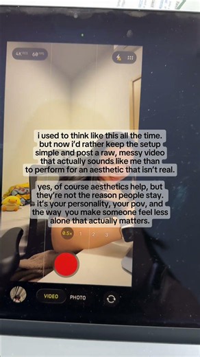 you don't need a perfect setup to start filming #contentcreator #juststart #creatortips