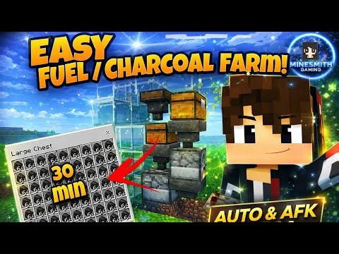 I Built This INSANE Charcoal Farm in Minecraft!