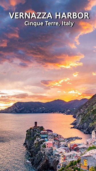Vernazza, Cinque Terre - Italy 🇮🇹 | Colorful Harbor on the Ligurian Sea