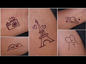 making one tattoo in one minute || simple mini and unique tattoo designs