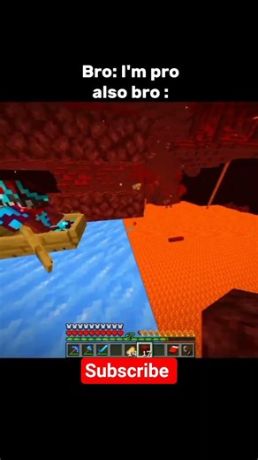 bro says I am pro in Minecraft also bro #minecraft
