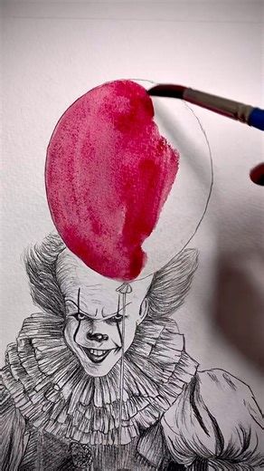 DRAWING PENNYWISE #pennywise #it #drawing #sketch #shortsviral #tutorial