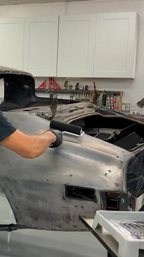 1.2M views · 5.9K reactions | Mark's Trans Am project is quickly moving along. Next Wednesday's YouTube video will cover how he prepped it for primer, and how he applied OptiFlow in preparation for body work! #autocollision #autopainting #refinishtechnicians #collisioncenter #autobodyrepair #autobodywork #autobodylife #carpaint #paintshop #collisionrepair #dentremoval #primer #optiflow #rollonprimer | Eastwood | Facebook