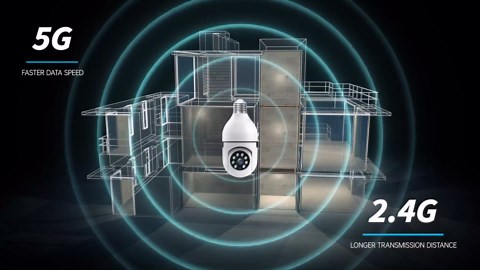 2K Light Bulb Security Camera 5G&2.4Ghz WiFi Security Cameras Wireless Outdoor Indoor,Cameras for Home Security Outside Indoor,Motion Detection and Alarm,Two-Way Talk,Color Night Vision 2pc (2-pack-2)