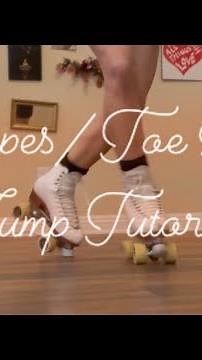 Mapes / Toe Loop Jump Tutorial on Roller Skates #jumps #artisticskating #artisticrollerskating #sk8