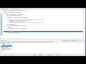 Using try-with-resources in Java