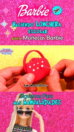 DIY: Lonchera para muñecas Barbie con una cajita de carton #muñecasbarbie #cositasparamuñecas #manualidadesparamuñecas #barbie DIY | Momentos DIYvertiDolls