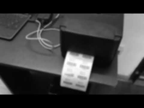 Barcode Sticker printing video| TSC Barcode Label printer setup|TSC TE 244 label and ribbon setup