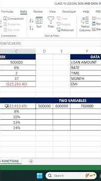 Master Excel Data Table in 5 Minutes! (Beginner to Pro) #Excel #datatable