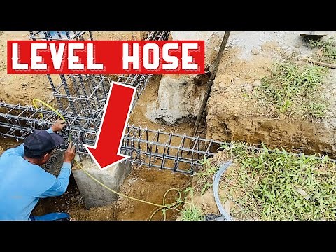 How to use level hose | Simple but effective way to make sure all is leveled | House Construction