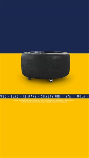 Bring the thrill of racing to your home with a tire table, made from a race-used GOODYEAR EAGLE tire. | Goodyear Store Europe