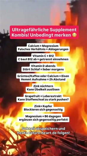 Diese Supplement-Kombis können dir schaden 😳