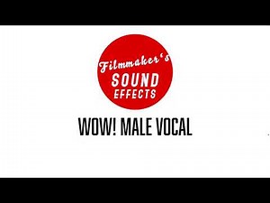 Wow! Male Vocal | Useful Vocal Sounds | Filmmaker's Sound Effects