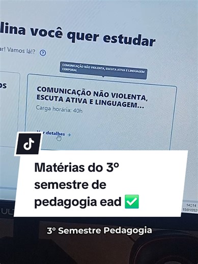 Materiais do 3° Semestre de Pedagogia EAD