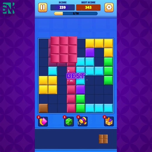 Beat the Target Score! 🎯🧩 | Block Puzzle Blast High Score Run