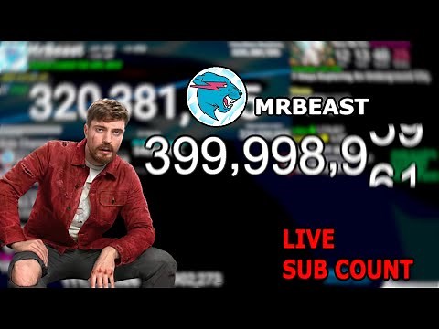 Rise of MrBeast - Road to 400M Subscribers | Live Sub Count