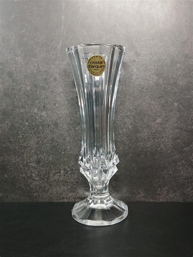 Cristal D’arques French Lead Crystal Bud Vase Mid-century Modern 6.75” - Etsy UK