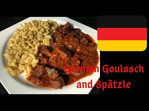 How to make Goulash|German Rindergulasch with Spätzle|easy recipe