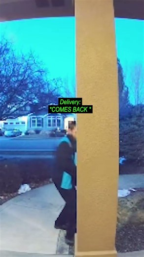 The delivery person arrived but there were no cookies!