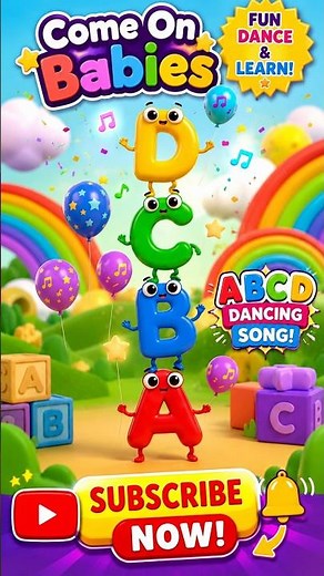 ABC Dancing Song for Kids 🅰️🅱️🅲️🅳 | Learn ABCs & Dance! 🎵 | Fun Kids Song | Come On Babies #shorts