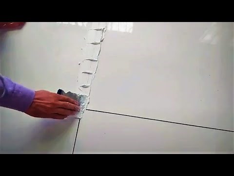 How To Grout Floor Tile Process - Use of white cement grout - How To Grout