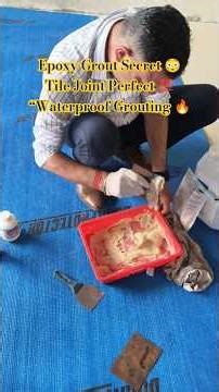 Tile Grouting Ka Best Tarika 💯 #TileGrouting#EpoxyGrout#SomanyGrout#TileWork#CivilWork