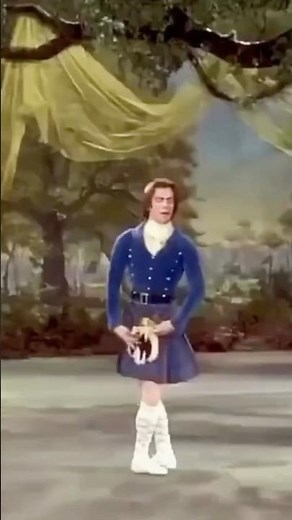 Рудольф Нуреев в отрывке из балета «Сильфида». Rudolf Nureyev «La Sylphide»