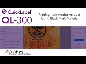 QL-300 Tech Support: Printing from Adobe Acrobat on Black Mark Material