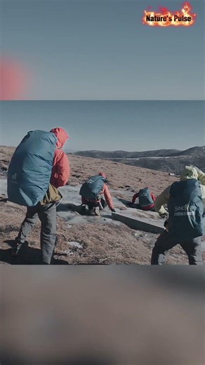 Mother Nature showing her power! Fighting gale-force winds 🌪️🚶‍♂️ #hardcore
