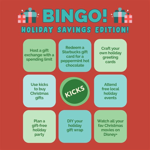 2.4K views · 216 reactions | Checking off our holiday bingo card one magical moment at a time. ✅ Which bingo squares are you checking off this holiday season? ✨  | Shopkick | Facebook