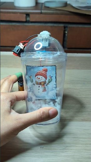 Make your very own DIY Snow Globe at home using simple materials!